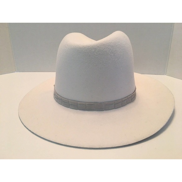 rag & bone Off White Floppy Brim Fedora Wool Hat - Picture 3 of 5